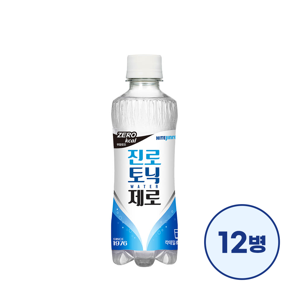진로토닉워터 제로 300ml 12병